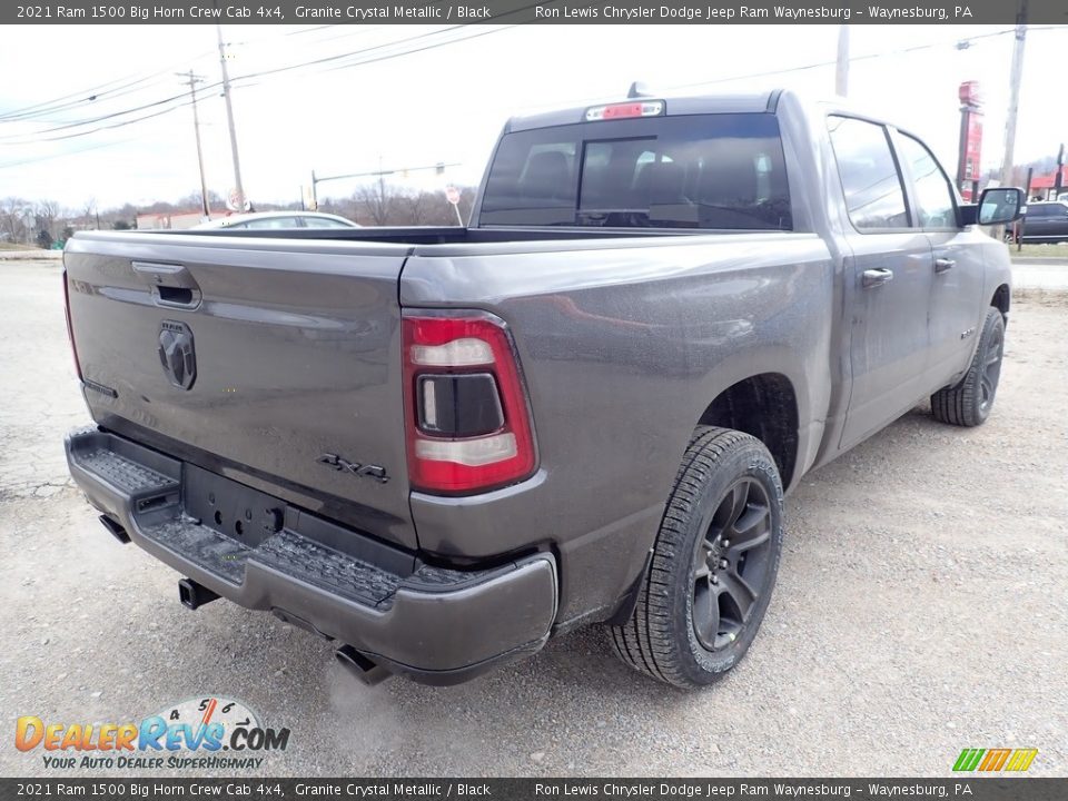 2021 Ram 1500 Big Horn Crew Cab 4x4 Granite Crystal Metallic / Black Photo #6
