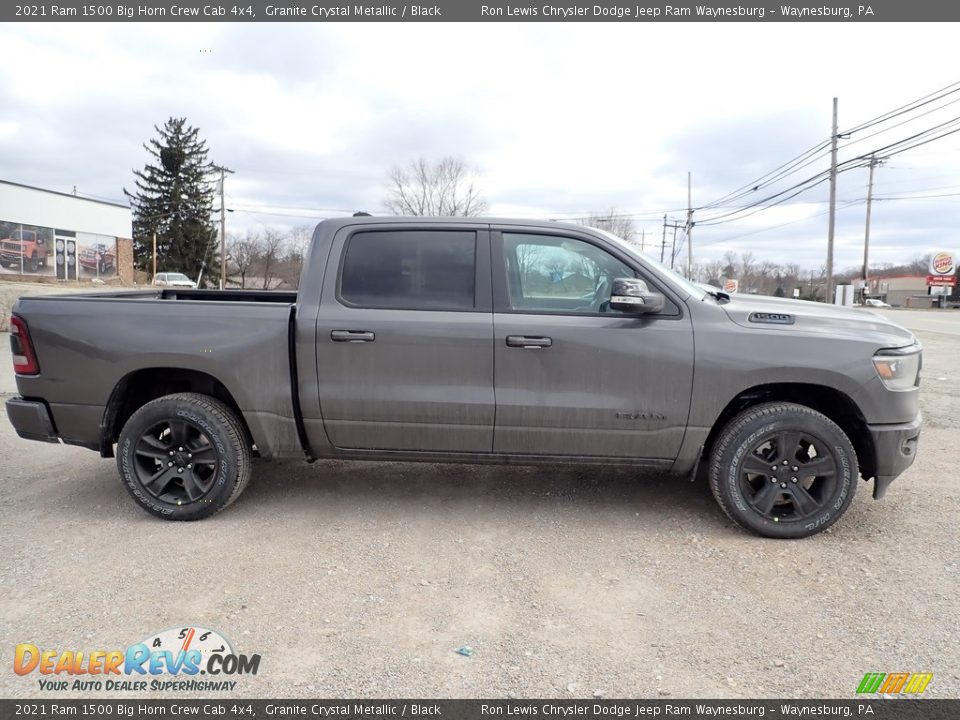 2021 Ram 1500 Big Horn Crew Cab 4x4 Granite Crystal Metallic / Black Photo #7