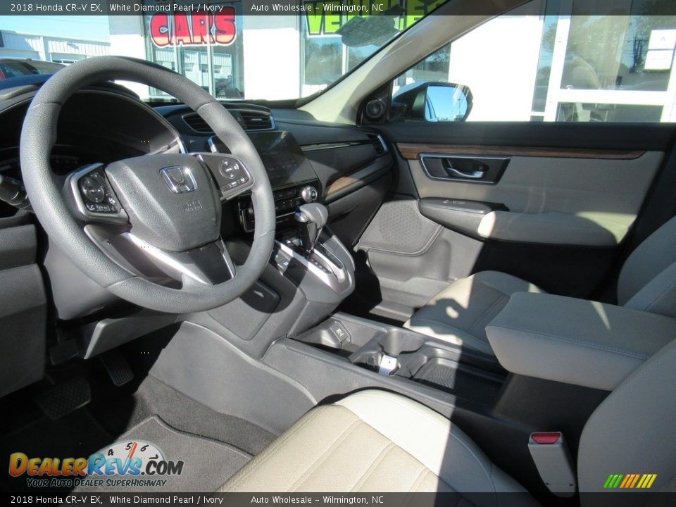 2018 Honda CR-V EX White Diamond Pearl / Ivory Photo #10