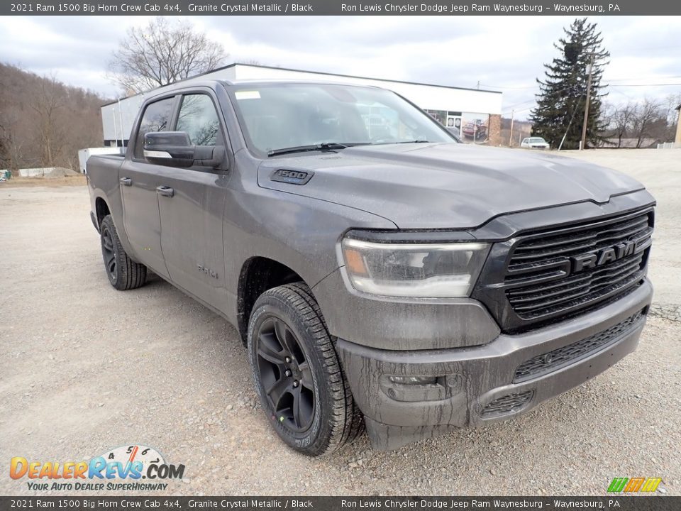2021 Ram 1500 Big Horn Crew Cab 4x4 Granite Crystal Metallic / Black Photo #8