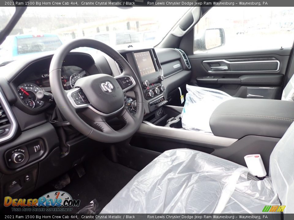 2021 Ram 1500 Big Horn Crew Cab 4x4 Granite Crystal Metallic / Black Photo #12