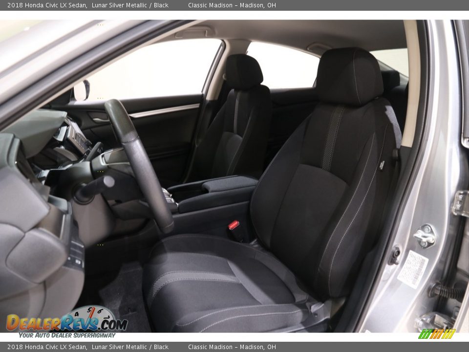 2018 Honda Civic LX Sedan Lunar Silver Metallic / Black Photo #5