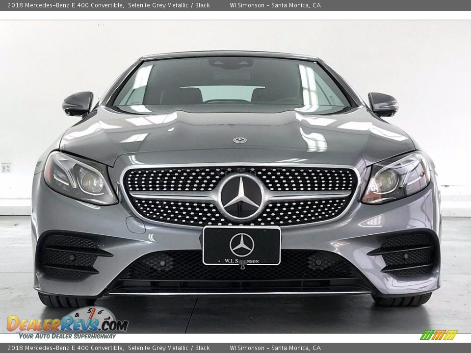 2018 Mercedes-Benz E 400 Convertible Selenite Grey Metallic / Black Photo #2