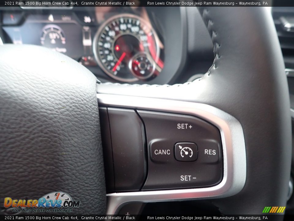 2021 Ram 1500 Big Horn Crew Cab 4x4 Granite Crystal Metallic / Black Photo #18