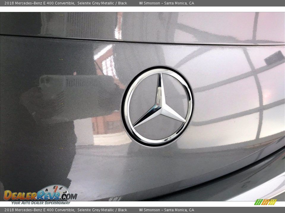 2018 Mercedes-Benz E 400 Convertible Selenite Grey Metallic / Black Photo #7