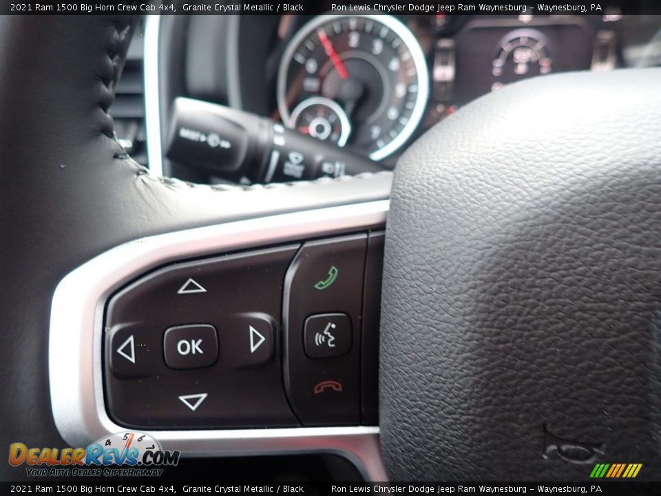 2021 Ram 1500 Big Horn Crew Cab 4x4 Granite Crystal Metallic / Black Photo #19