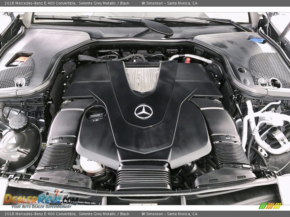 2018 Mercedes-Benz E 400 Convertible Selenite Grey Metallic / Black Photo #9