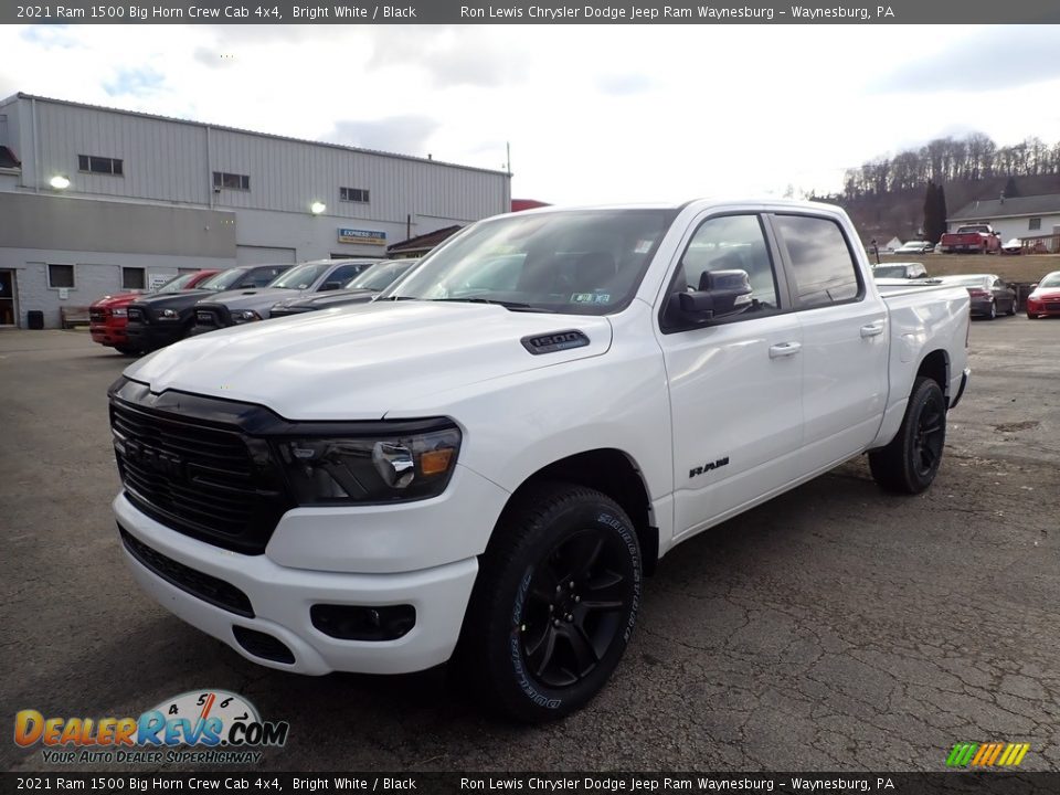 2021 Ram 1500 Big Horn Crew Cab 4x4 Bright White / Black Photo #1