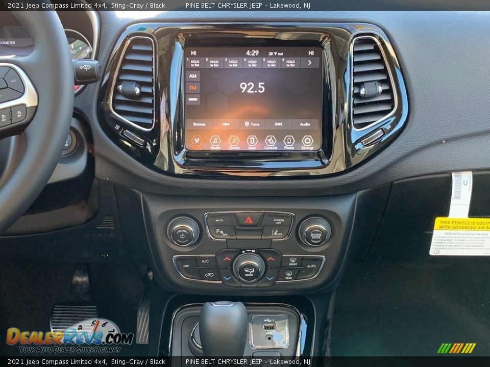 2021 Jeep Compass Limited 4x4 Sting-Gray / Black Photo #10