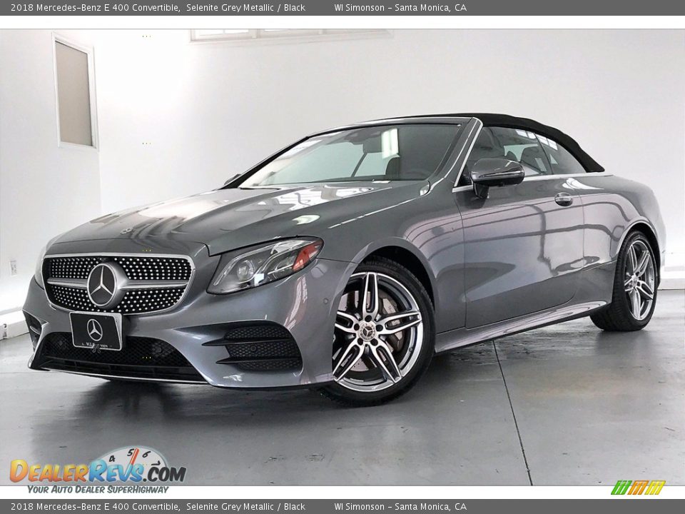 2018 Mercedes-Benz E 400 Convertible Selenite Grey Metallic / Black Photo #12