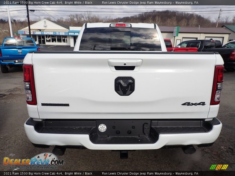 2021 Ram 1500 Big Horn Crew Cab 4x4 Bright White / Black Photo #5