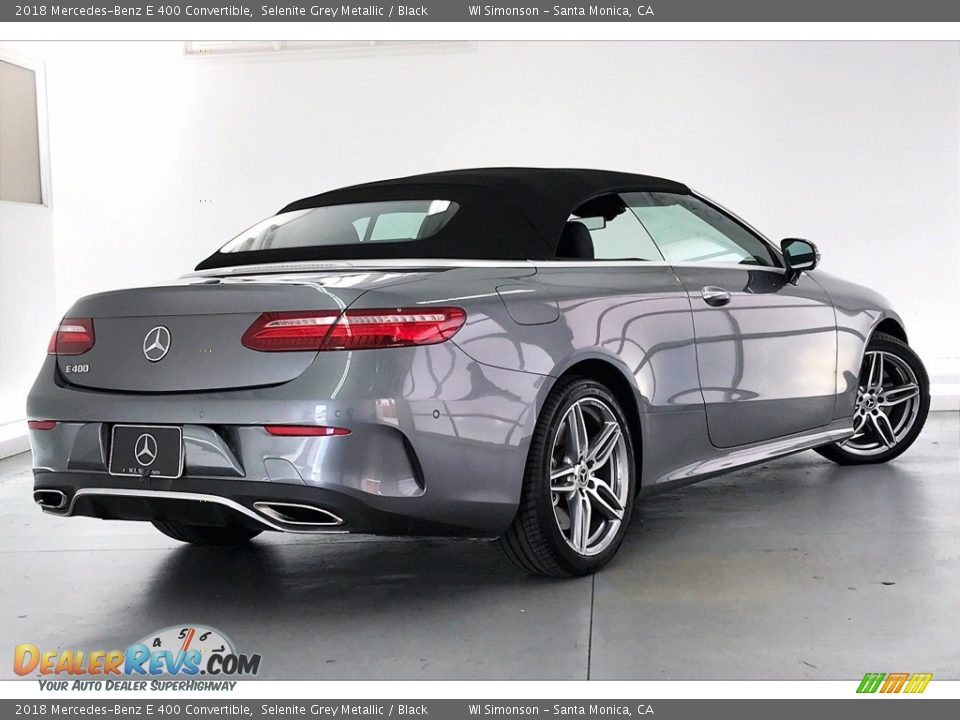 2018 Mercedes-Benz E 400 Convertible Selenite Grey Metallic / Black Photo #13