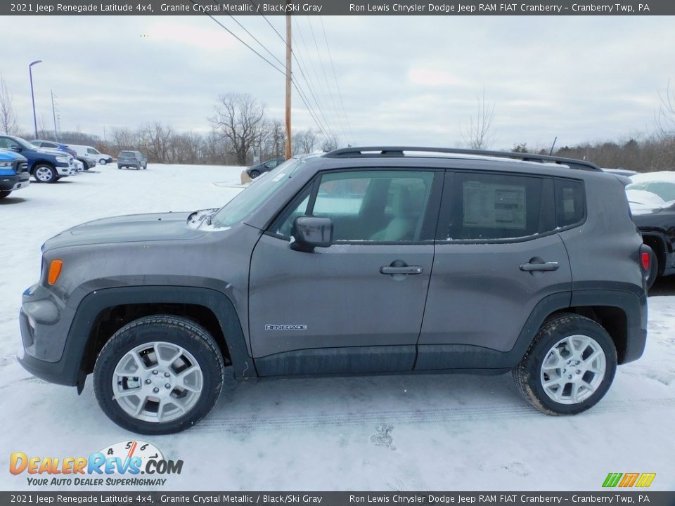 2021 Jeep Renegade Latitude 4x4 Granite Crystal Metallic / Black/Ski Gray Photo #9