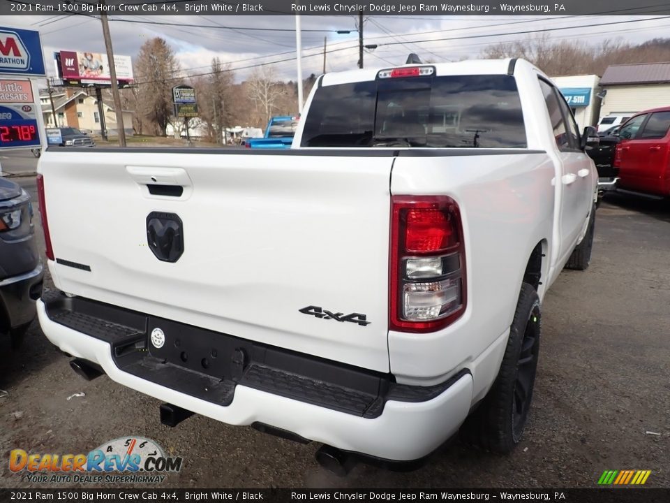 2021 Ram 1500 Big Horn Crew Cab 4x4 Bright White / Black Photo #6