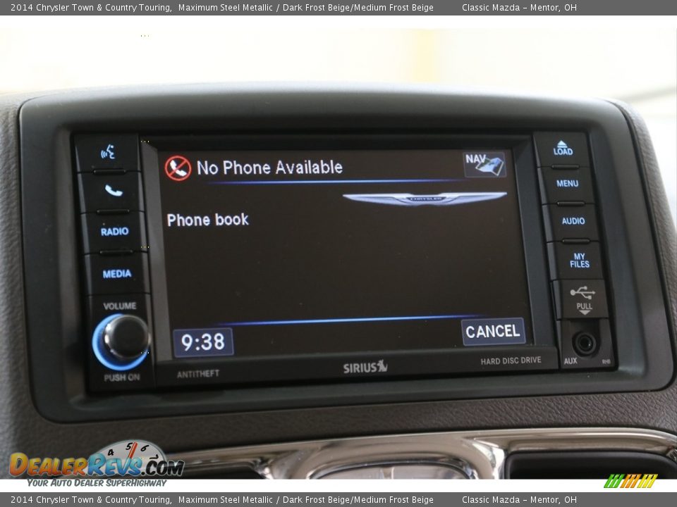 2014 Chrysler Town & Country Touring Maximum Steel Metallic / Dark Frost Beige/Medium Frost Beige Photo #11