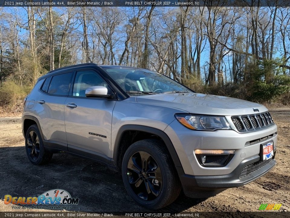 2021 Jeep Compass Latitude 4x4 Billet Silver Metallic / Black Photo #1
