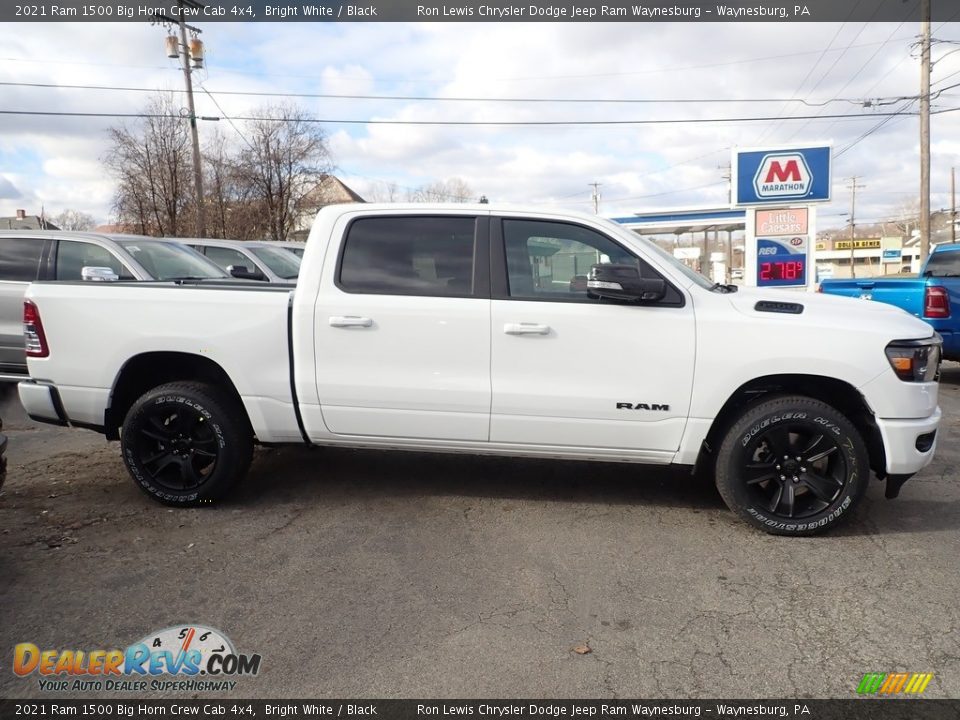 2021 Ram 1500 Big Horn Crew Cab 4x4 Bright White / Black Photo #7