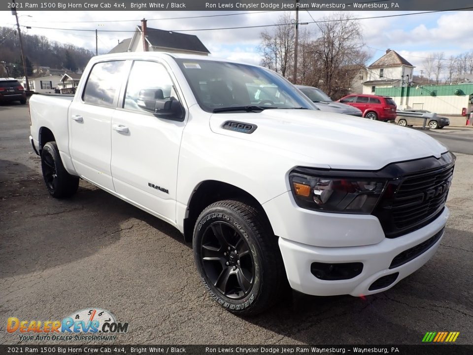 2021 Ram 1500 Big Horn Crew Cab 4x4 Bright White / Black Photo #8