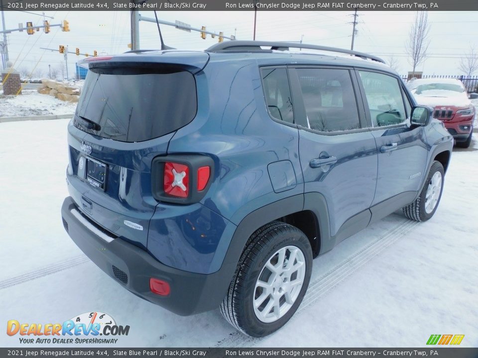 2021 Jeep Renegade Latitude 4x4 Slate Blue Pearl / Black/Ski Gray Photo #5