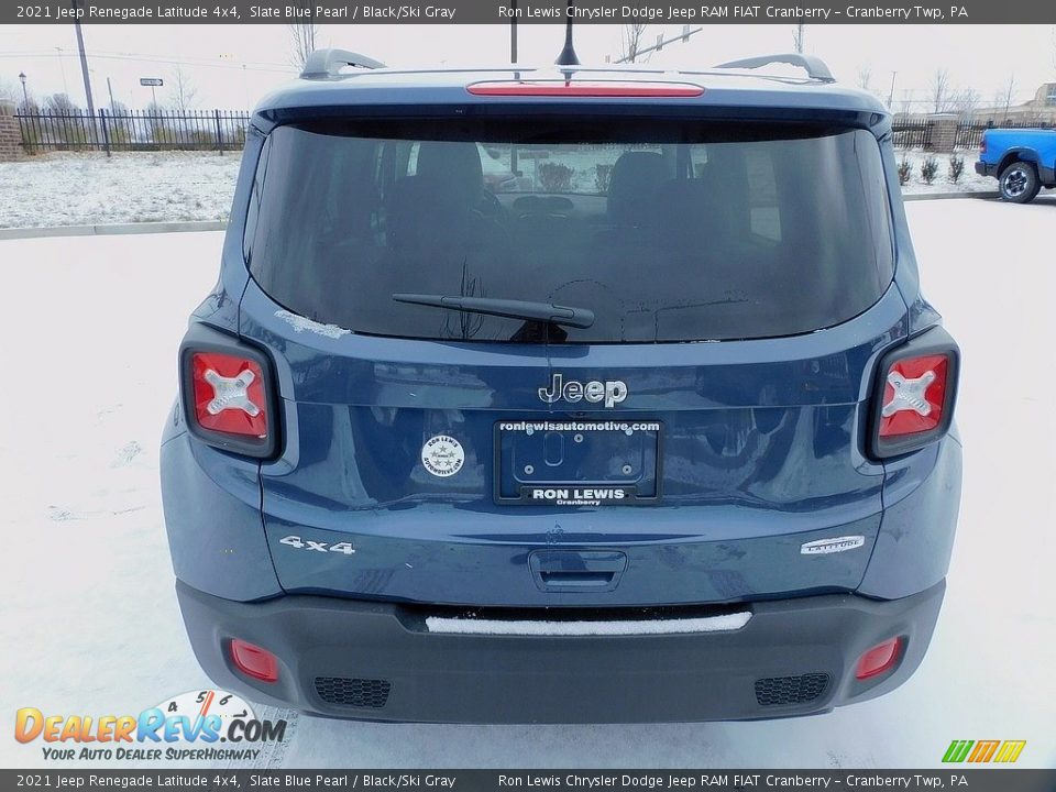 2021 Jeep Renegade Latitude 4x4 Slate Blue Pearl / Black/Ski Gray Photo #6