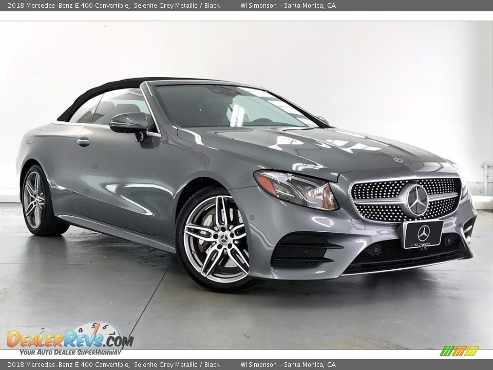 2018 Mercedes-Benz E 400 Convertible Selenite Grey Metallic / Black Photo #34