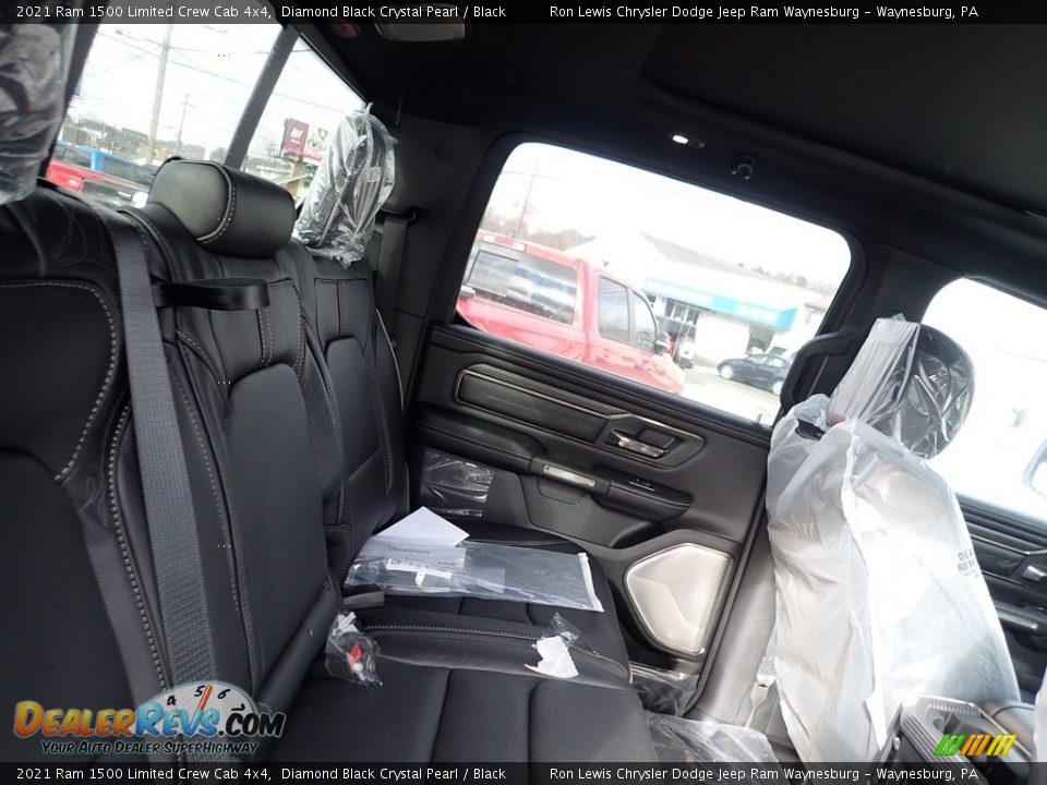 2021 Ram 1500 Limited Crew Cab 4x4 Diamond Black Crystal Pearl / Black Photo #7