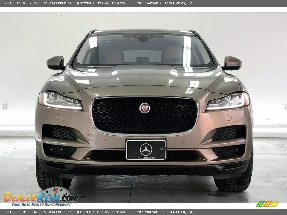 2017 Jaguar F-PACE 35t AWD Prestige Quartzite / Latte w/Espresso Photo #2