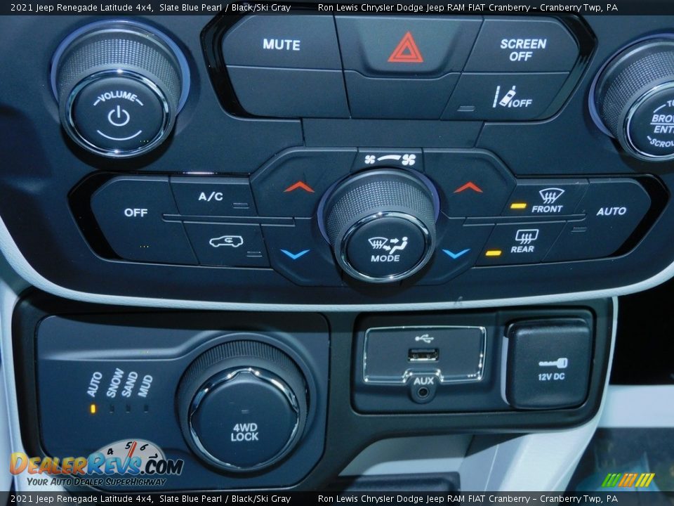2021 Jeep Renegade Latitude 4x4 Slate Blue Pearl / Black/Ski Gray Photo #18