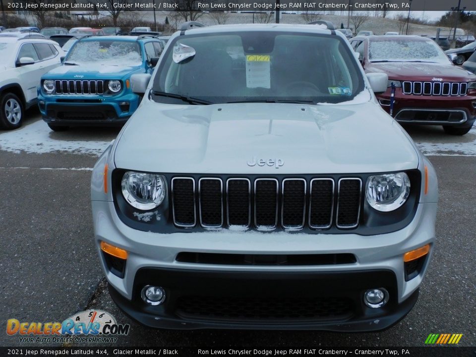 2021 Jeep Renegade Latitude 4x4 Glacier Metallic / Black Photo #2