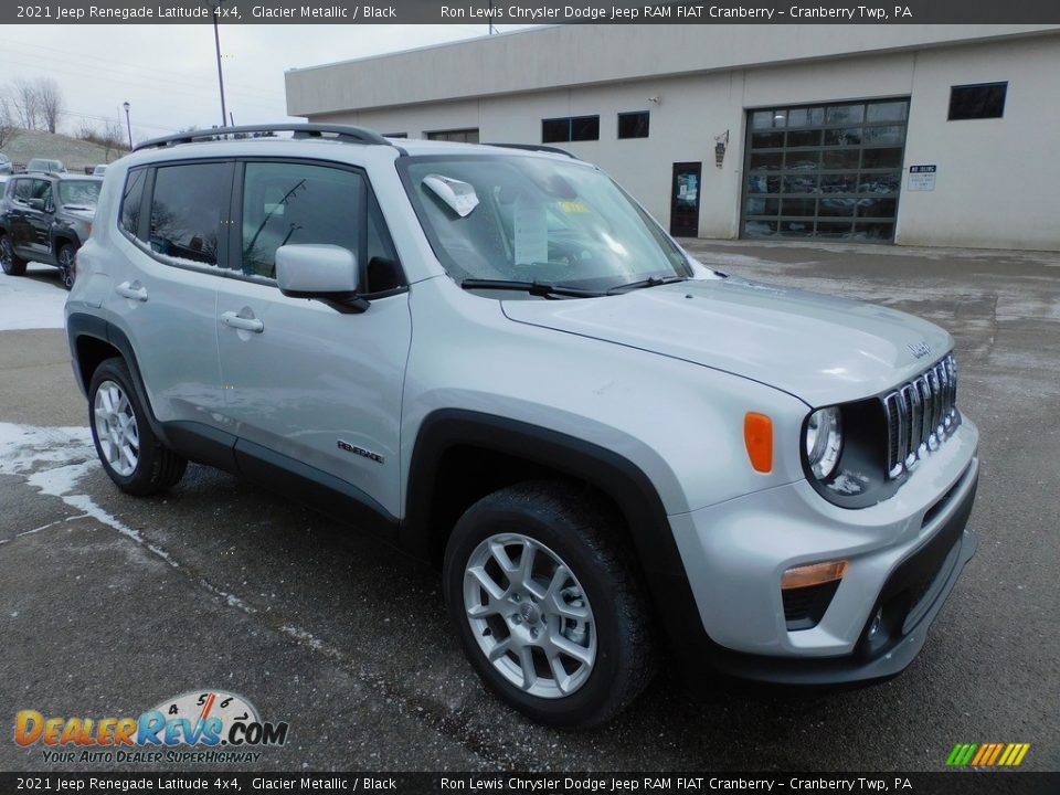 2021 Jeep Renegade Latitude 4x4 Glacier Metallic / Black Photo #3