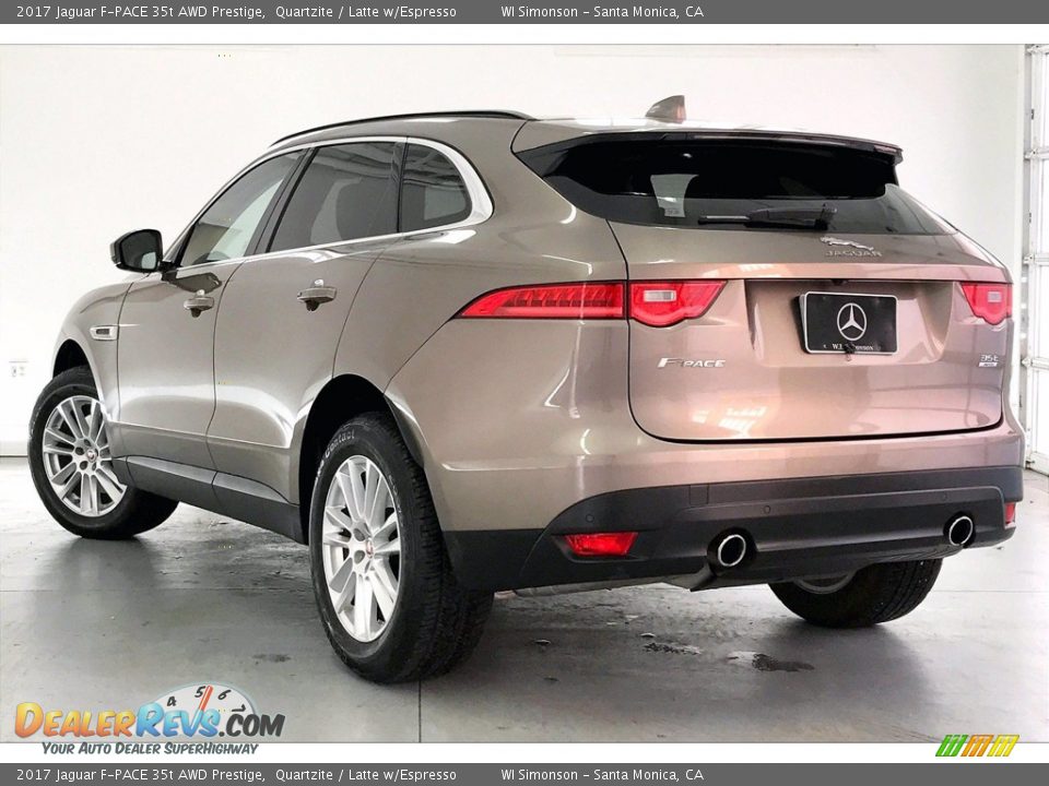 2017 Jaguar F-PACE 35t AWD Prestige Quartzite / Latte w/Espresso Photo #10