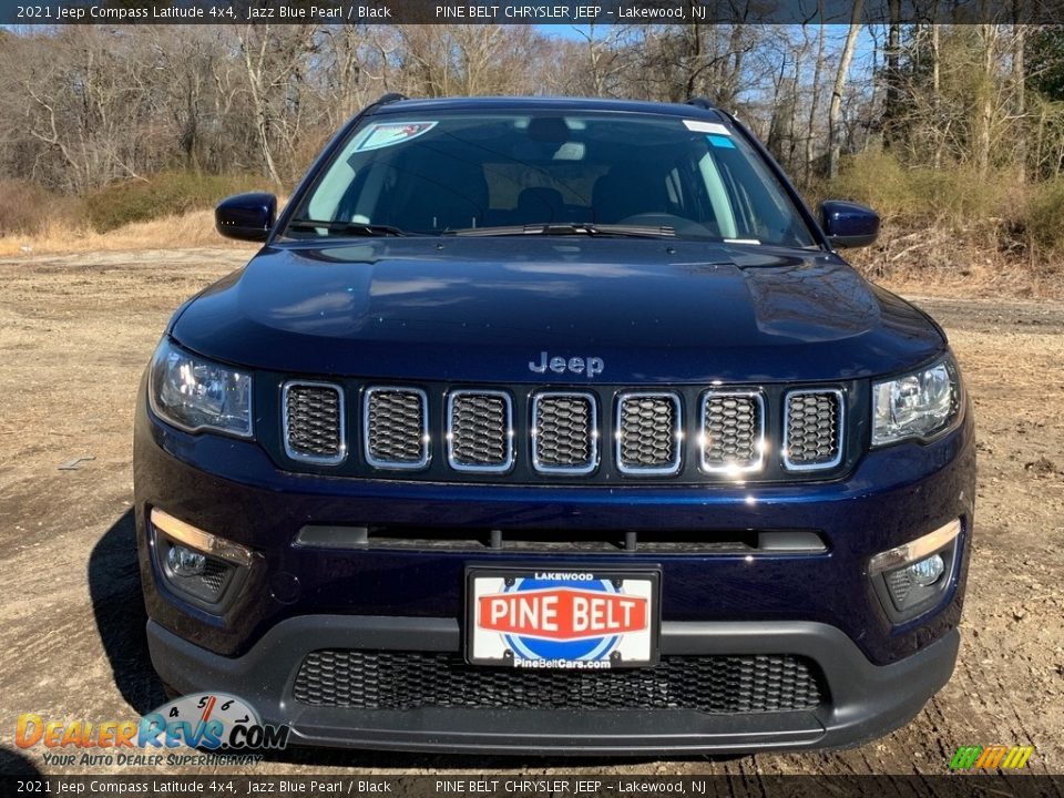 2021 Jeep Compass Latitude 4x4 Jazz Blue Pearl / Black Photo #3