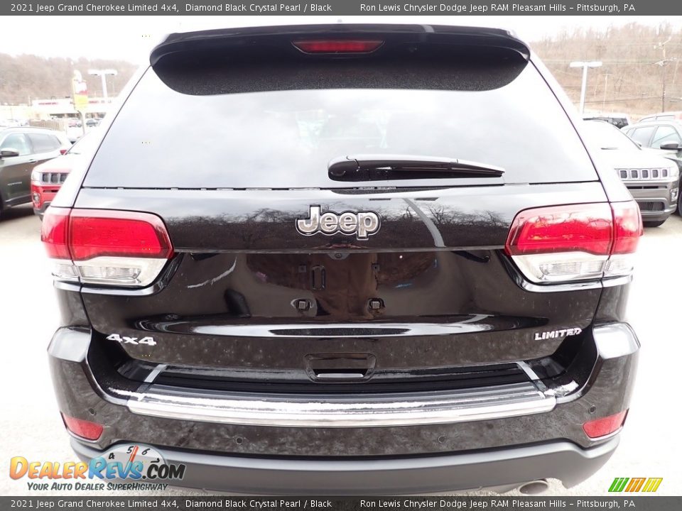 2021 Jeep Grand Cherokee Limited 4x4 Diamond Black Crystal Pearl / Black Photo #4