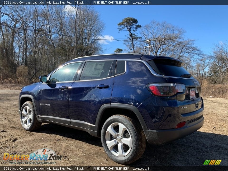 2021 Jeep Compass Latitude 4x4 Jazz Blue Pearl / Black Photo #6