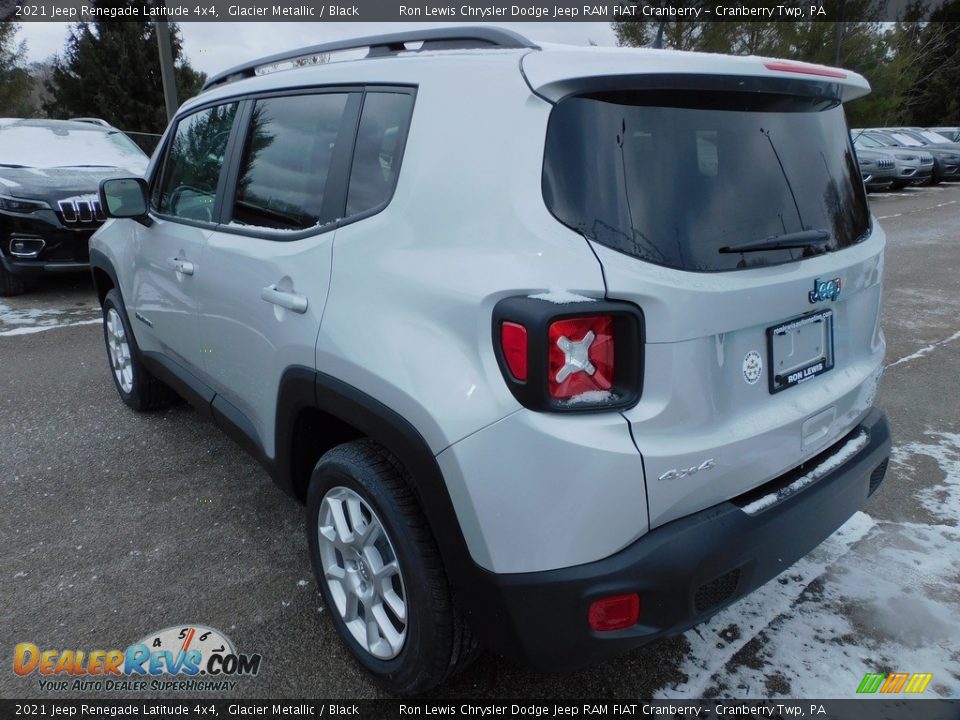 2021 Jeep Renegade Latitude 4x4 Glacier Metallic / Black Photo #8