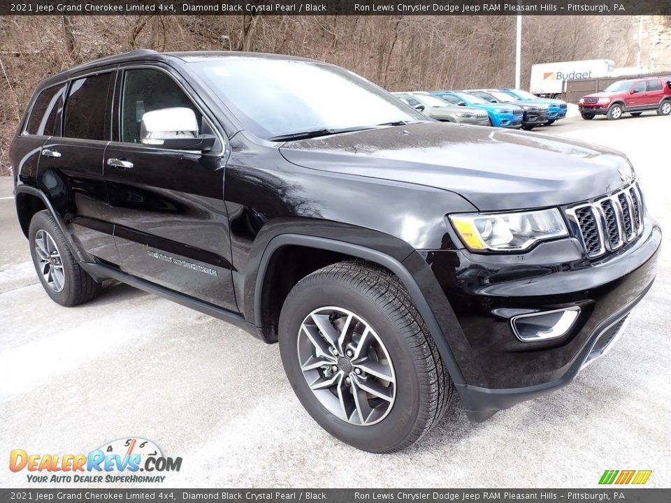 2021 Jeep Grand Cherokee Limited 4x4 Diamond Black Crystal Pearl / Black Photo #8