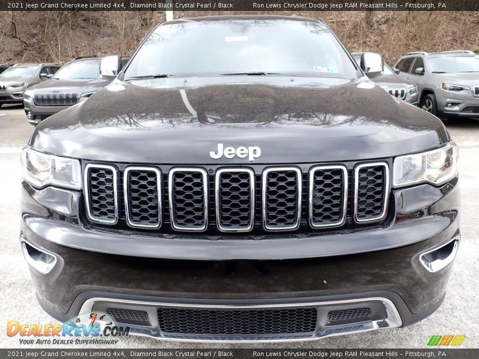 2021 Jeep Grand Cherokee Limited 4x4 Diamond Black Crystal Pearl / Black Photo #9