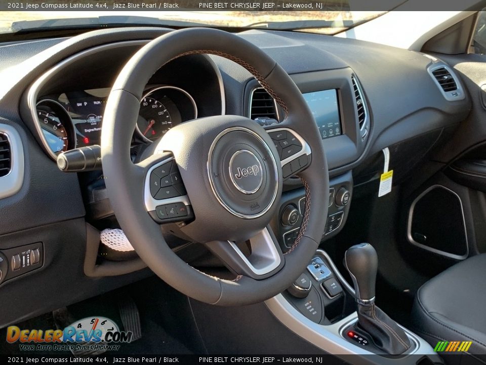 2021 Jeep Compass Latitude 4x4 Jazz Blue Pearl / Black Photo #12