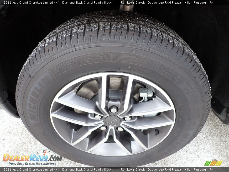 2021 Jeep Grand Cherokee Limited 4x4 Diamond Black Crystal Pearl / Black Photo #10