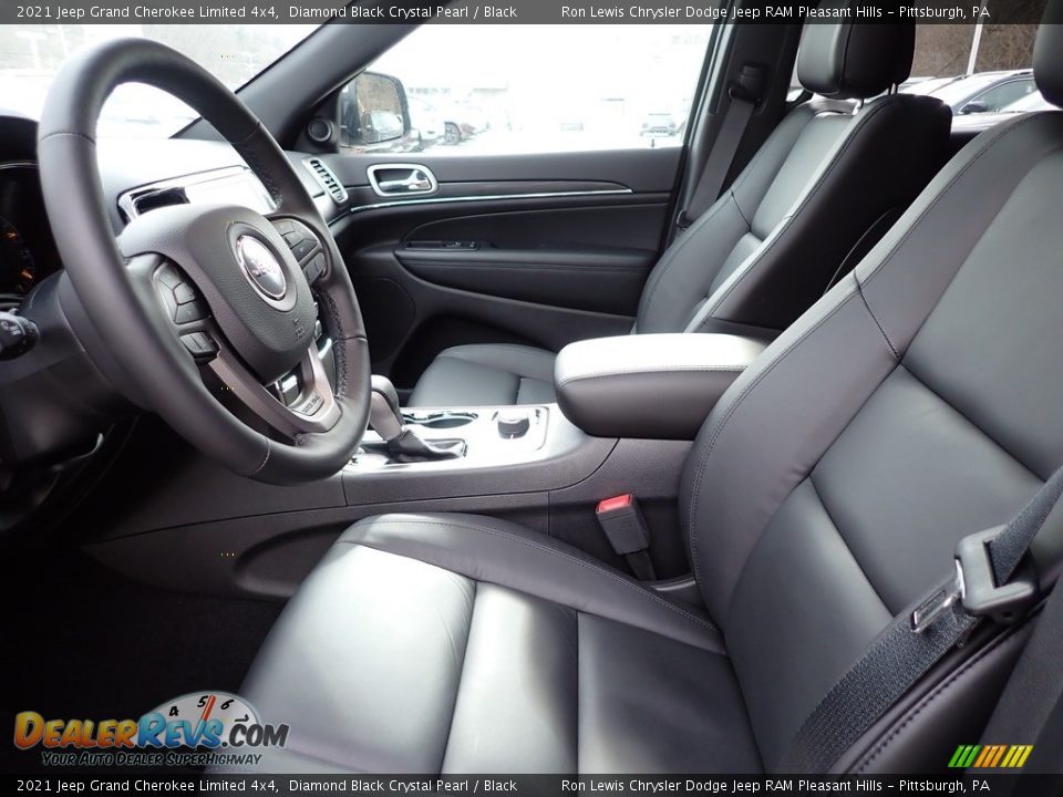 2021 Jeep Grand Cherokee Limited 4x4 Diamond Black Crystal Pearl / Black Photo #11