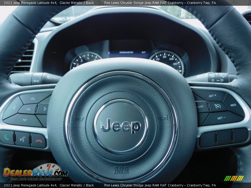 2021 Jeep Renegade Latitude 4x4 Glacier Metallic / Black Photo #19
