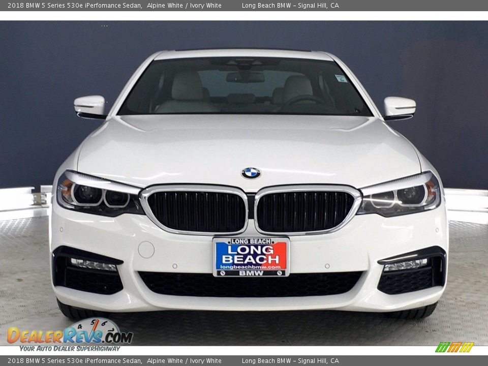 2018 BMW 5 Series 530e iPerfomance Sedan Alpine White / Ivory White Photo #2