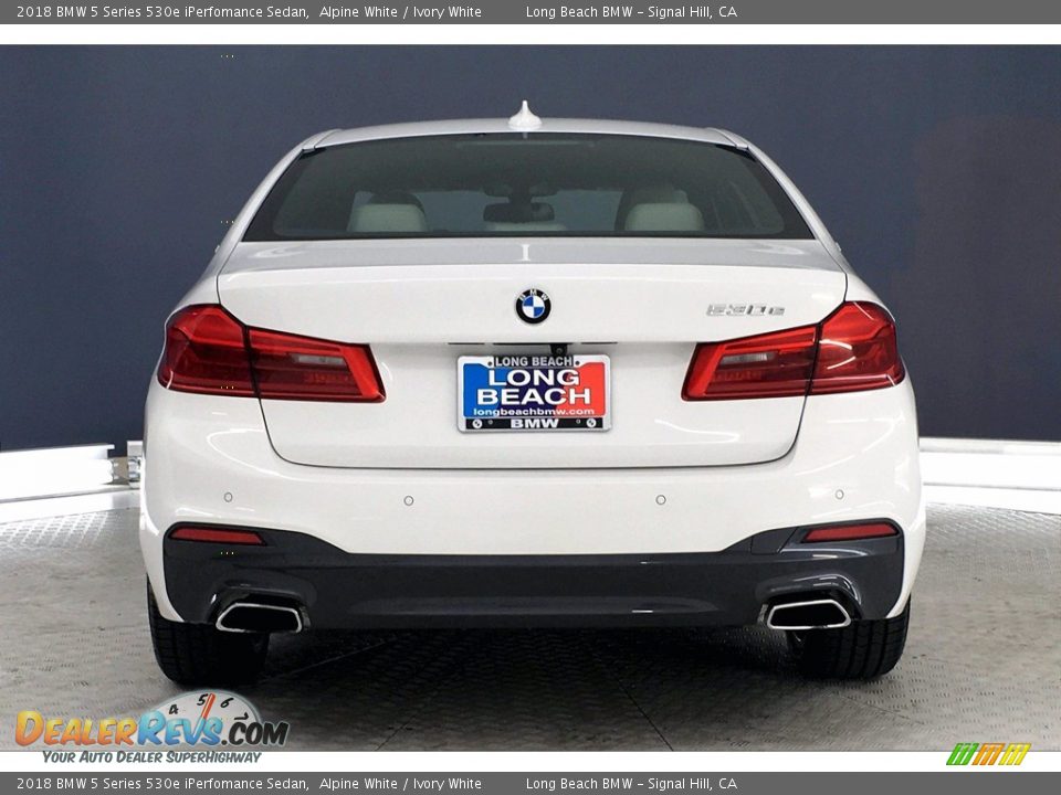 2018 BMW 5 Series 530e iPerfomance Sedan Alpine White / Ivory White Photo #3