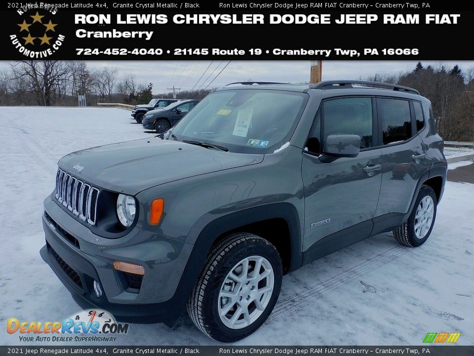 2021 Jeep Renegade Latitude 4x4 Granite Crystal Metallic / Black Photo #1