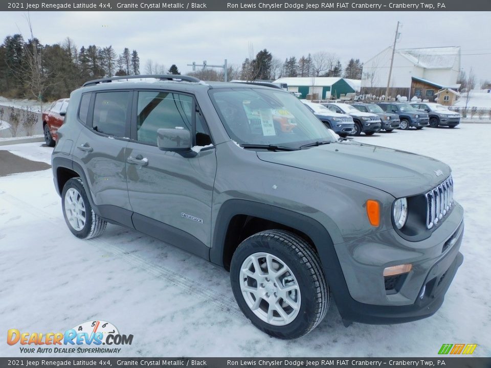 2021 Jeep Renegade Latitude 4x4 Granite Crystal Metallic / Black Photo #3