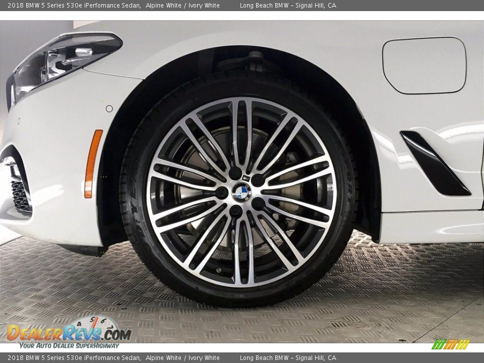 2018 BMW 5 Series 530e iPerfomance Sedan Alpine White / Ivory White Photo #8