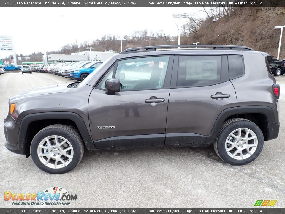 2021 Jeep Renegade Latitude 4x4 Granite Crystal Metallic / Black/Ski Gray Photo #2