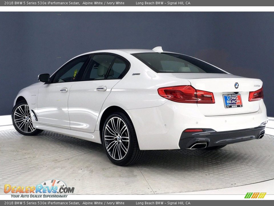 2018 BMW 5 Series 530e iPerfomance Sedan Alpine White / Ivory White Photo #10