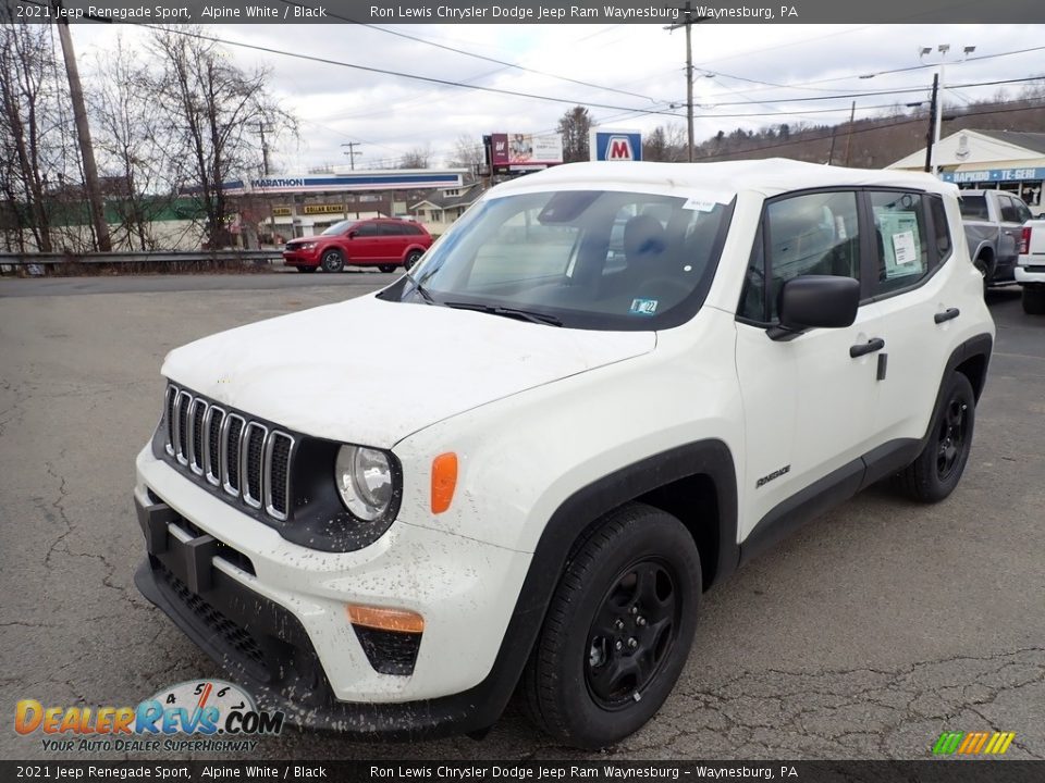 2021 Jeep Renegade Sport Alpine White / Black Photo #1