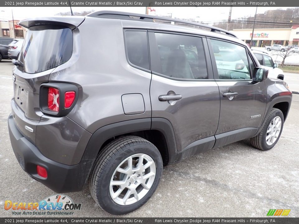 2021 Jeep Renegade Latitude 4x4 Granite Crystal Metallic / Black/Ski Gray Photo #6